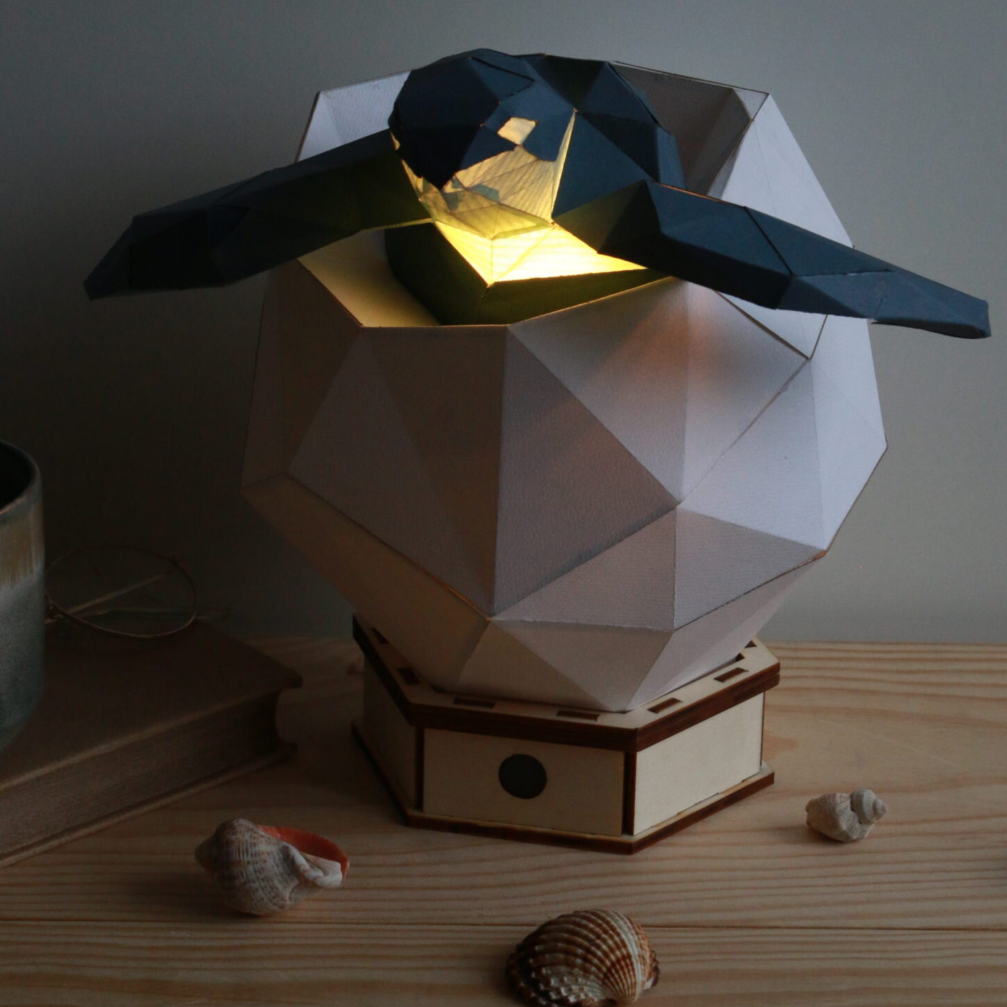 lampe origami 3d tortue idéal décoration chambre enfant adulte lampe origami 3d tortue idéal décoration chambre enfant adulte