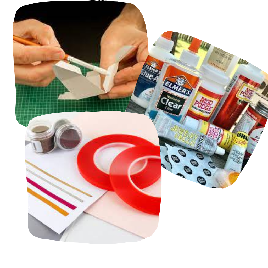 template papercraft system adhésif
